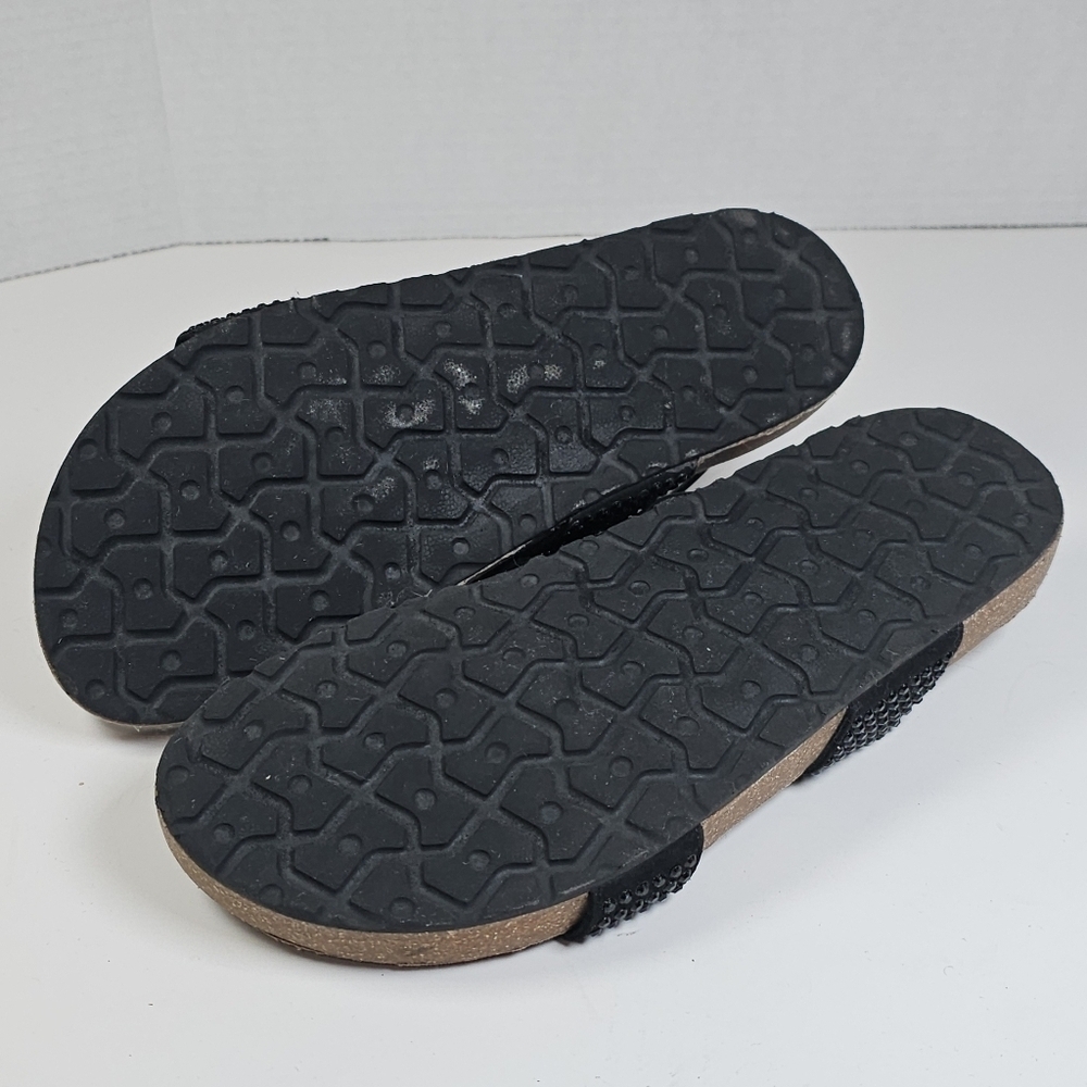 Aldo Black Rhinestone Sandals - Picture 8 of 10